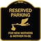 Signmission Designer Series-Reserved Parking For New Mothers & Mothers To-be, 18" x 18", BG-1818-9905 A-DES-BG-1818-9905 - alternate 1
